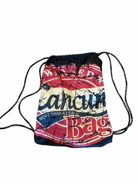 ROBIN RUTH More Than A Beach Cancun Beach Drawstring Backpack